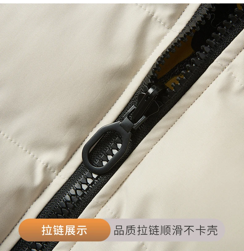 2026 Winter Men's Cotton Jacket letter pattern double-faced Cotton Jacket men Winter Coat Edition Trendy Thick solid color