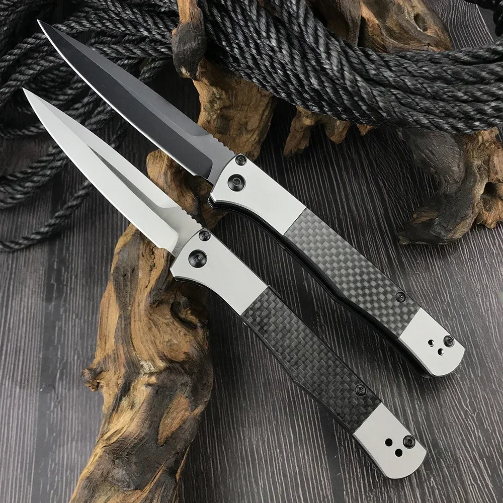 

Outdoor 4170BK Folding Tactical Flipper Knife S90V Blade Pocket Knives EDC Hunting Knife Aluminum Alloy Handle Lifesaving Tools