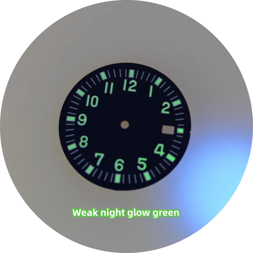 NH35 dial gray grenade dial modified PP surface NH36/4R35/strong green night light surface DIY using size 32mm