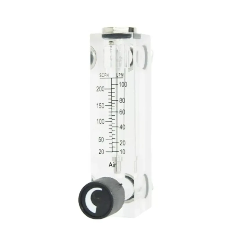 Acrylic Rotor Flow Meter, Variable Area Float Flowmeter for Gas Liquid Water Nitrogen Oxygen Flow Measurement