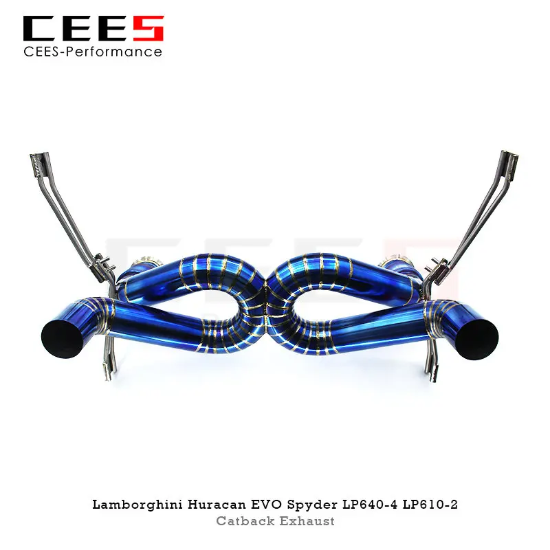 

CEES Catback Exhaust for Lamborghini Huracan EVO Spyder 5.2 LP610 LP640 2019-2020 Performance Titanium Exhaust Pipe Assembly