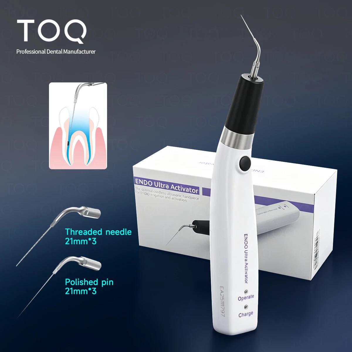 Activateur ultrasonique dentaire Endo, nettoyeur de canal radiculaire, élimine les taches calcifiées, outils de thérapie professionnels pour usage en clinique dentaire