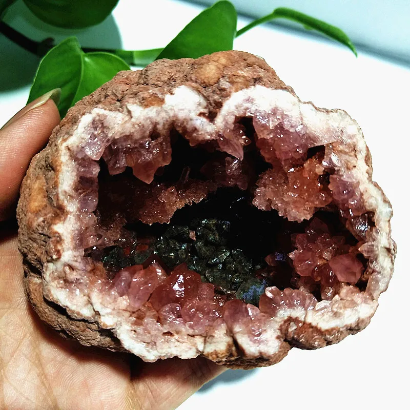 

Argentina Natural Pink Amethyst Stone Quartz Raw Crystal Geode Room Decoration Amethyste Real Mineral Spiritual Healing Crystals