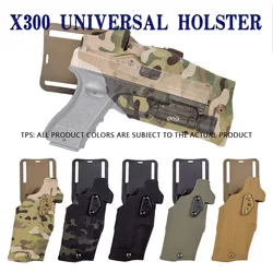 Tactical 6354 DO Pistol Holster Glock 17 Compatible X300 Ultra Light Holsters QLS Quick Mount Adapter Leg Shroud Drop