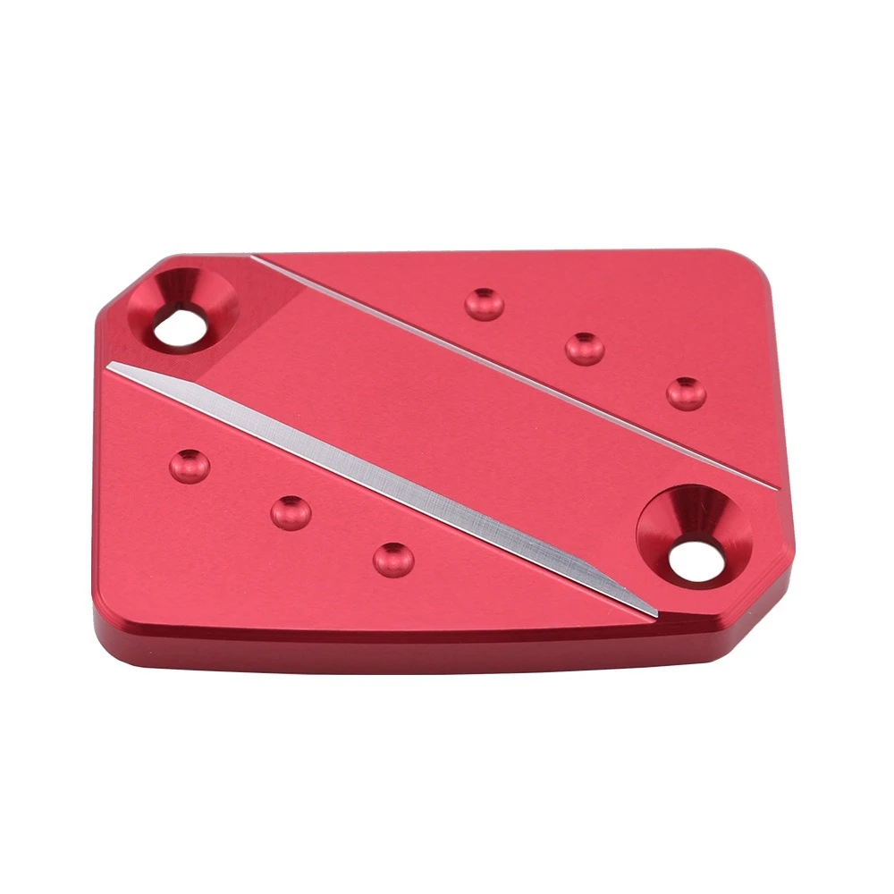 Motorcycle Front Brake Fluid Reservoir Cap Cover for MOTO GUZZI V7 Racer V7 Stone(Red)