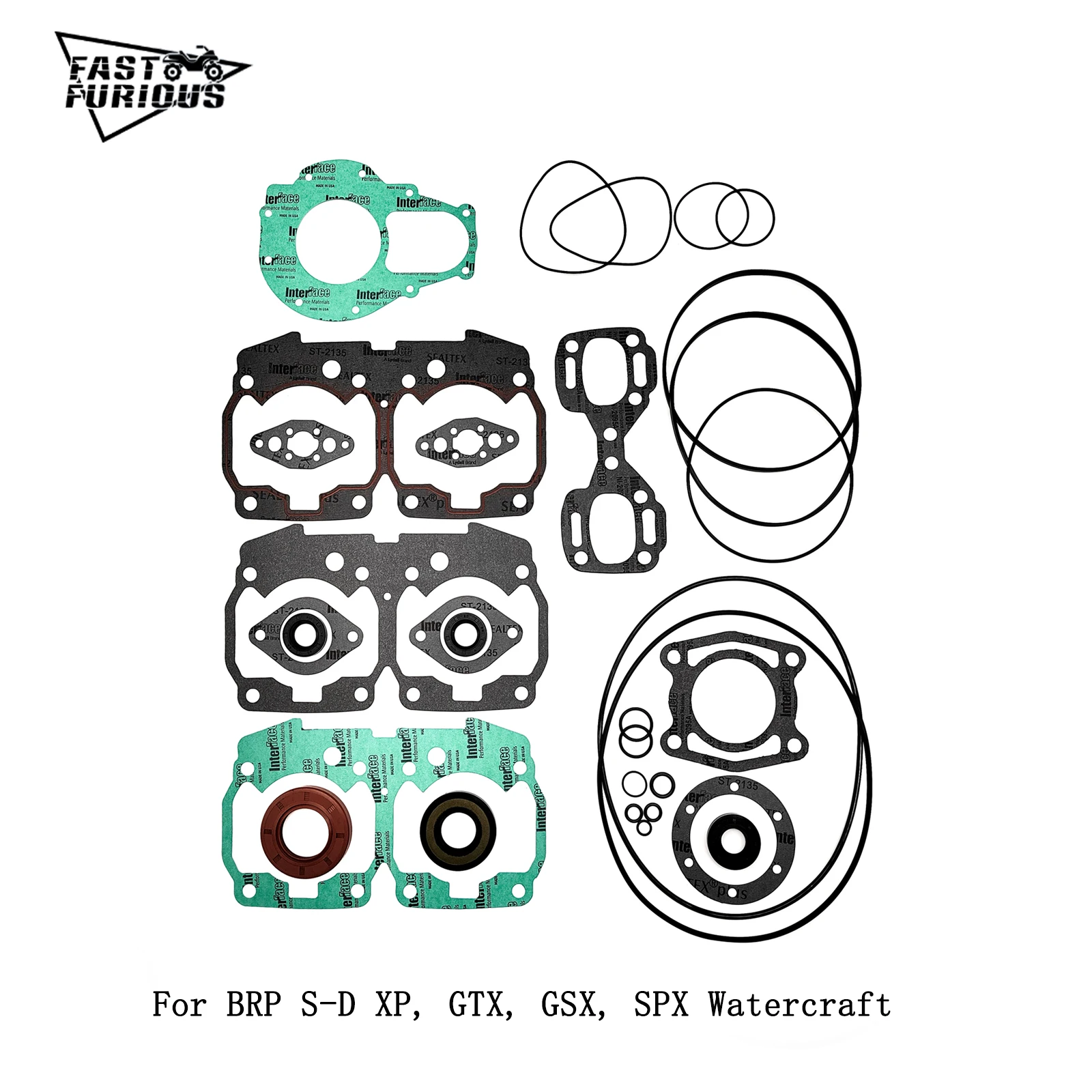 

Brand New Top End Gasket Kit fit for BRP S-D XP, GTX, GSX, SPX sea motorboat 787/800