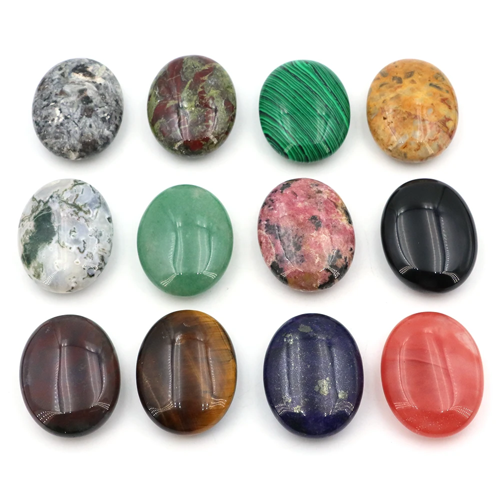 

35x45mm Natural Jade Stones Palm Tiger Eye Rhodonite Healing Crystal Crafts for Massage Tool Reiki Mineral Amethyst Pocket Ore