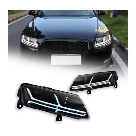 아우디 2005-2011 A6 C5 C6 LED 헤드라이트 다이나믹 시그널 애니메이션 DRL 제논 헤드 램프 A6 헤드라이트 1개 (좌측 또는 우측) 아우디 2005-2011 A6 C5 C6 LED 헤드라이트 다이나믹 시그널 애니메이션 DRL 제논 헤드 램프 A6 헤드라이트 1개 (좌측 또는 우측)