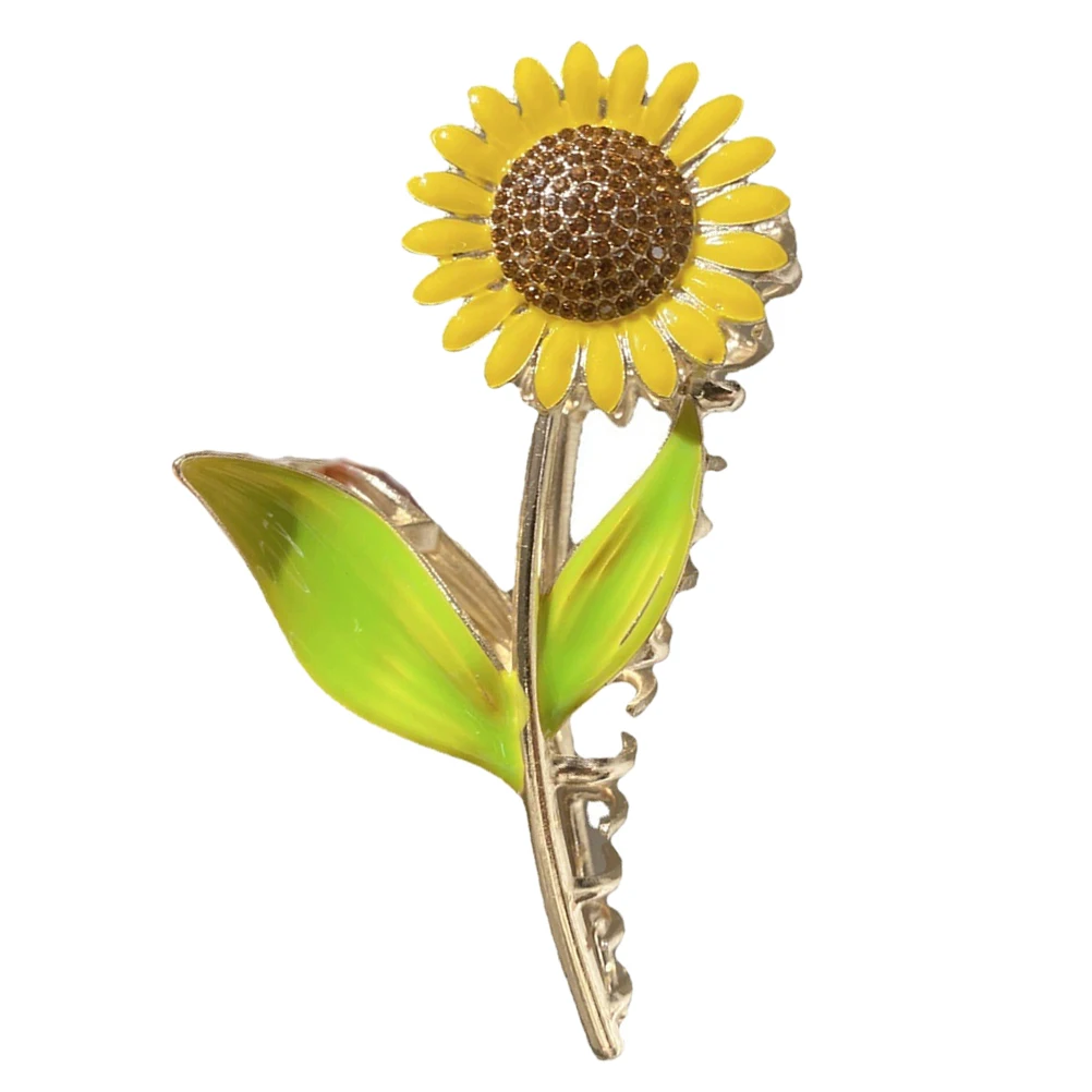 

Sunflower Hairpin Large Clip Decorative Girls Claw Clips Accessories for Ponytail Clamp up