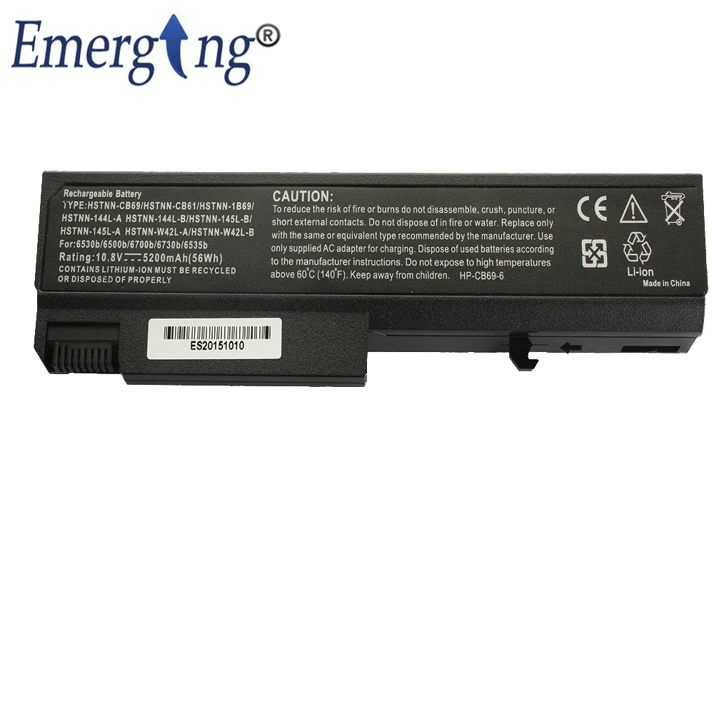 6Cells  New Laptop Battery for HP EliteBook  6520B 6530B 6730B 6735B HSTNN-CB69 IB68