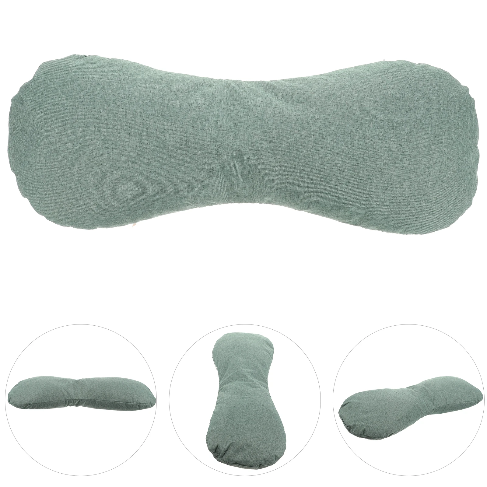 

Wormwood Pillow Green Neck Support Roll for Sleeping Ergonomic Cervical Pillows Summer Cooling Linen Comfortable Non