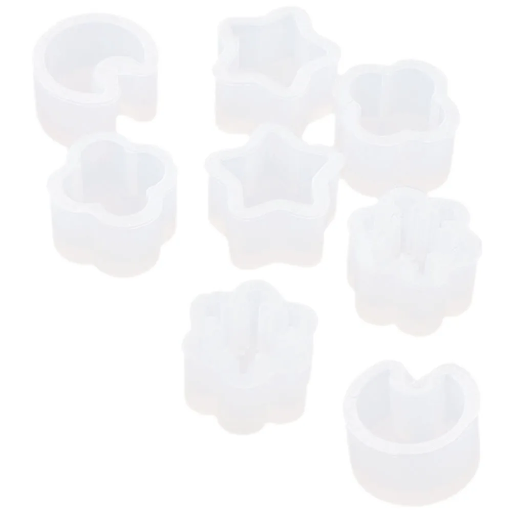 

8Pcs Silicone Ear Molds Earring Resin Molds Superior Material Good Texture Practical Functions Silicone Ear Mold
