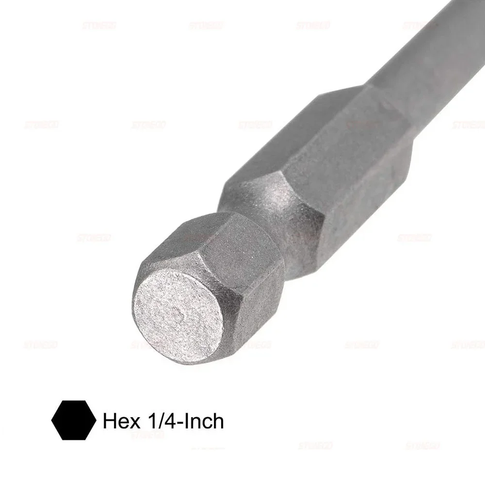 STONEGO 1/4 Hex Shank 50/65/75/100mm Magnetic Ball End Hexagon Screwdriver Bits Drill Electric Screwdriver Set Iphone tools Laoa