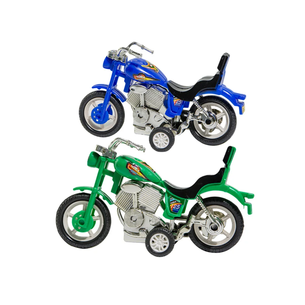 4 Pcs Friction Motorcycle Kids Motorbike Toys Pull Back Car Early Educational Child