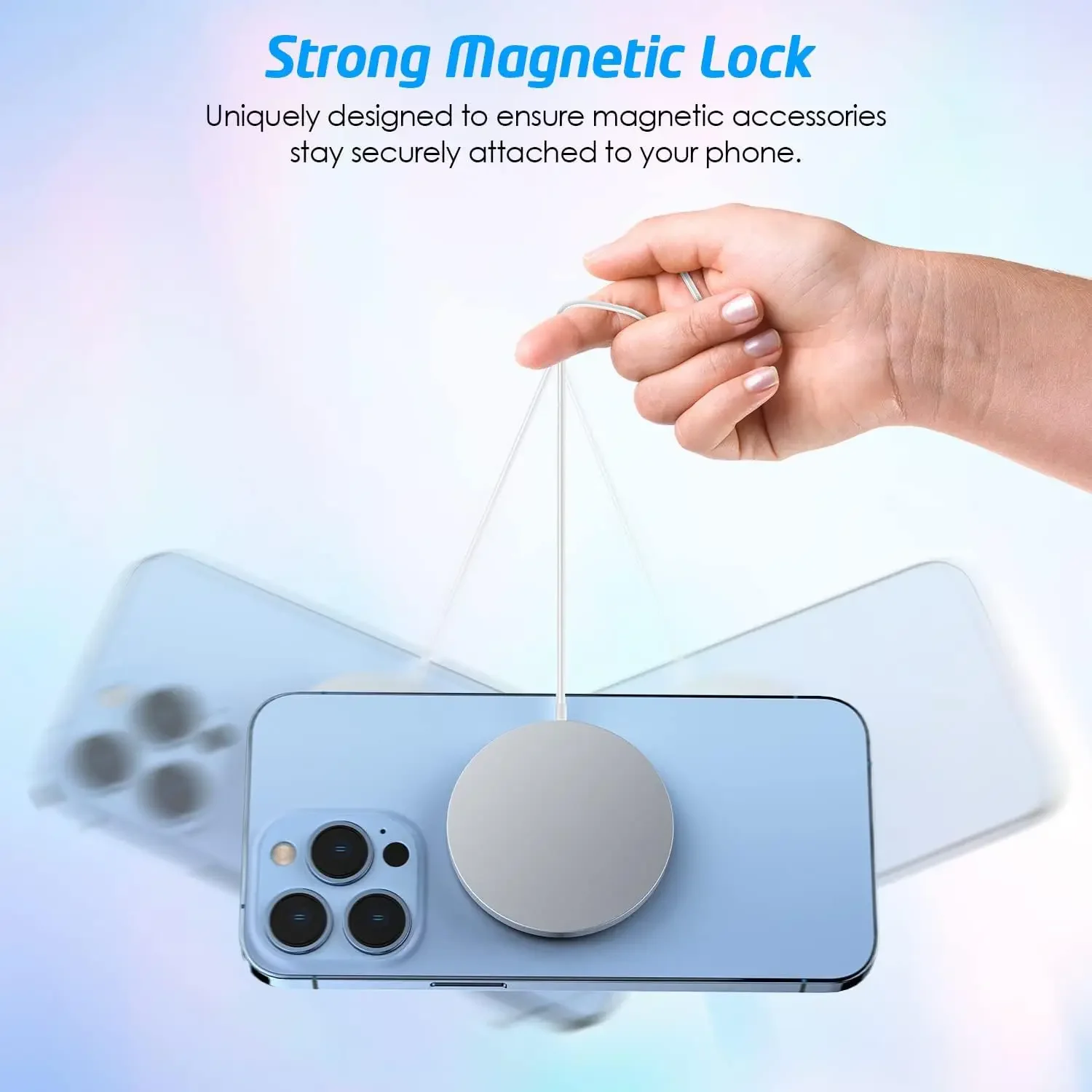 ل Magsafe لوحة مغناطيسية حلقة ملصق معدني عالمي دعم شاحن لاسلكي لوحة معدنية ورقة لحامل السيارة المغناطيسي
