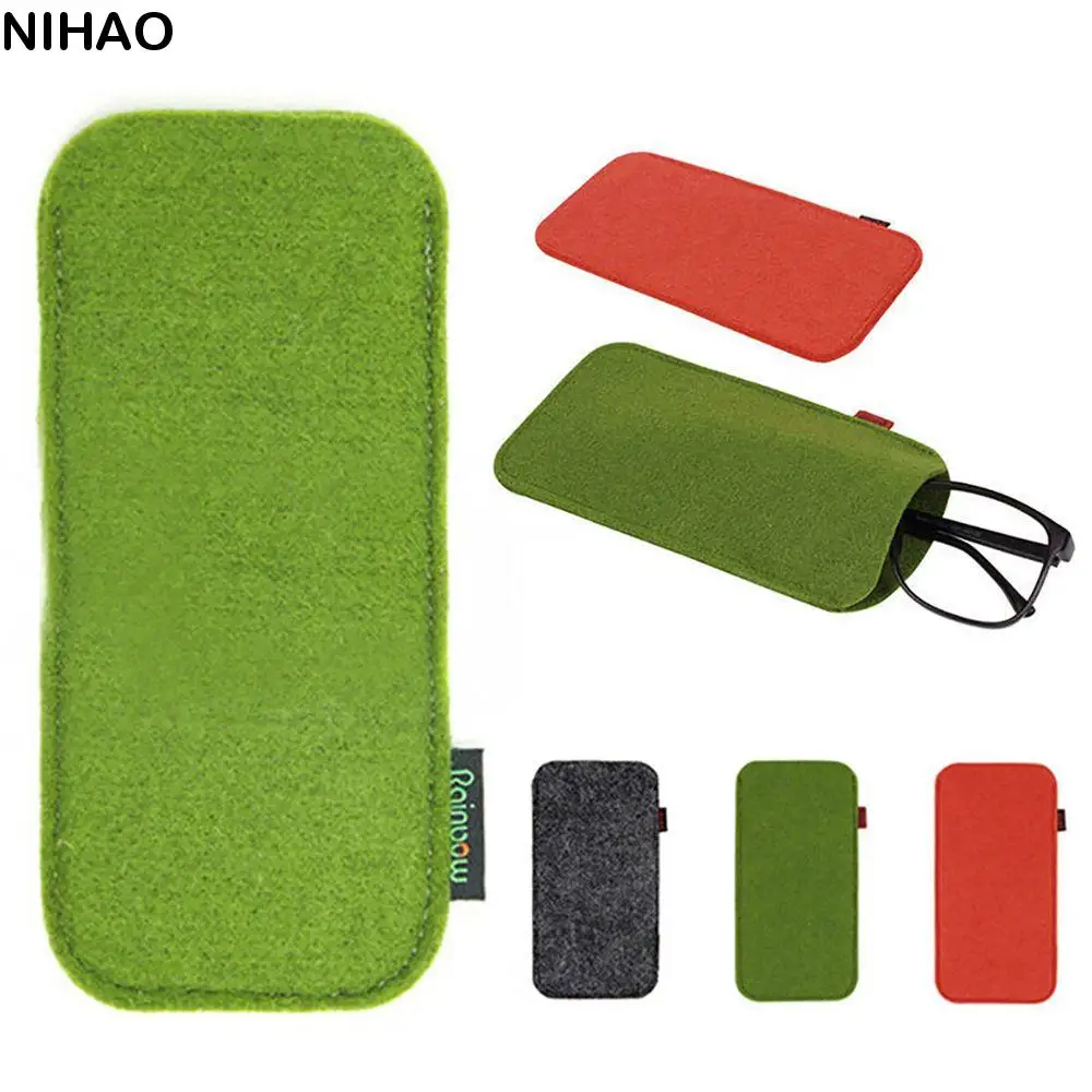 

Phone Bag Soft Portable Container Felt Cloth Acceaaories Glasses Box Sunglasses Bag Glasses Bags Glasses Storage