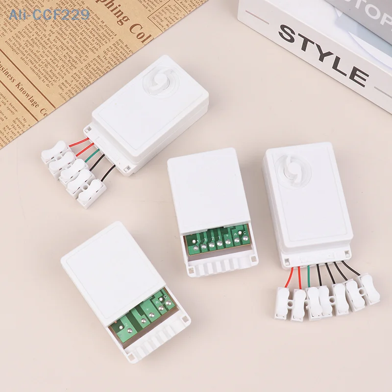 LED String Dimmer EK-04 2/4-Way 8 Function Knob/Solder-Free Type Push Button Type Light Adjustment Controller