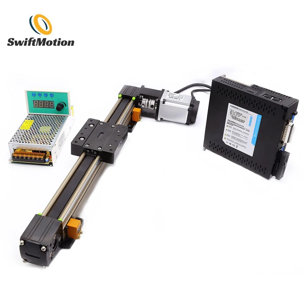 

AC servo motor controller synchronous belt linear module single-axis linear reciprocating motion slide set