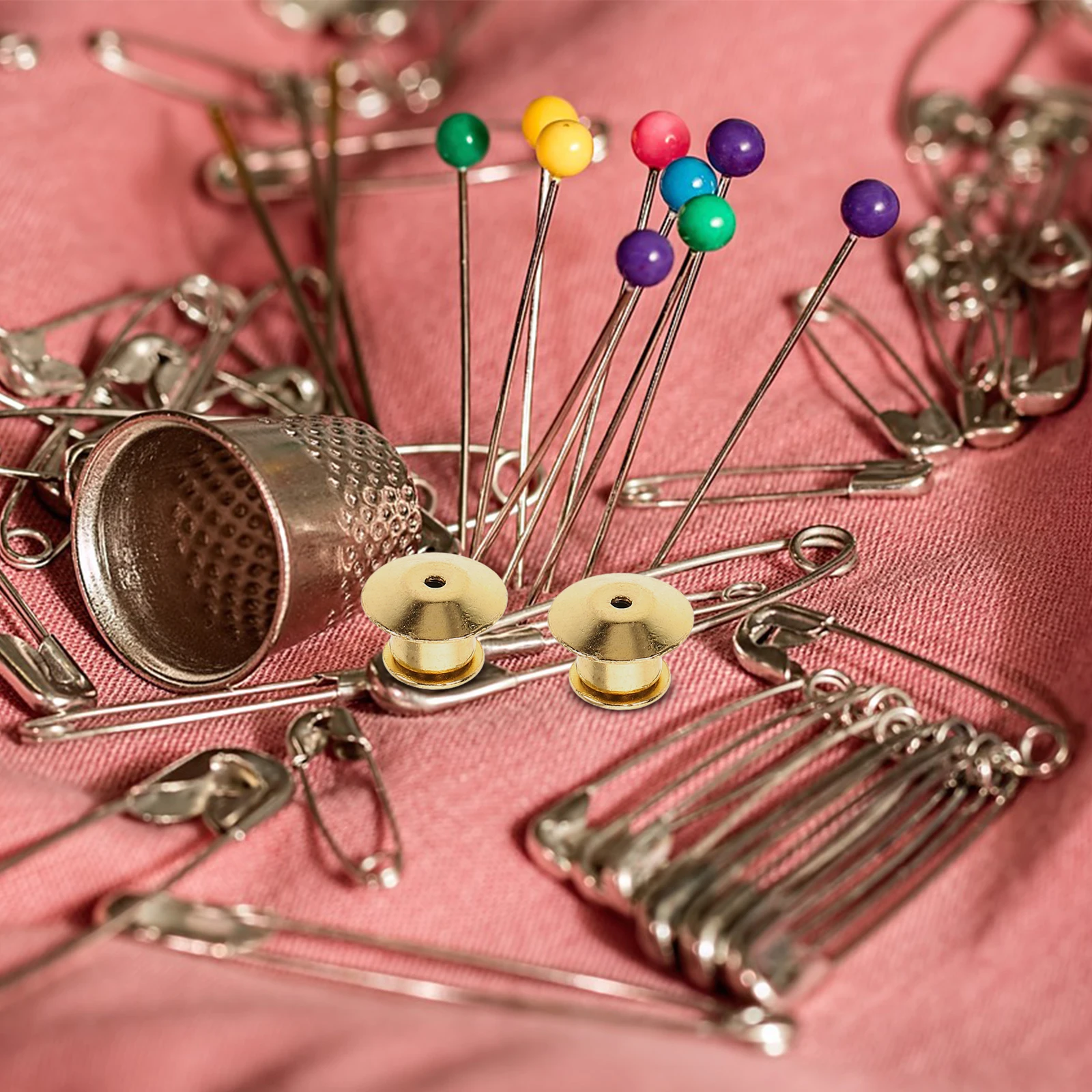 

10 Pcs Metal Pin Locking Hitch Brooch Buttons Enamel Backs Keepers Pins Tool Clasp