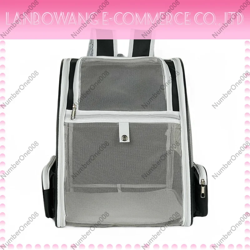 Mesh Breathable Foldable Pet Carrier, Cat Backpack for Outdoor Travel, Small Dog Portable Travel Bag