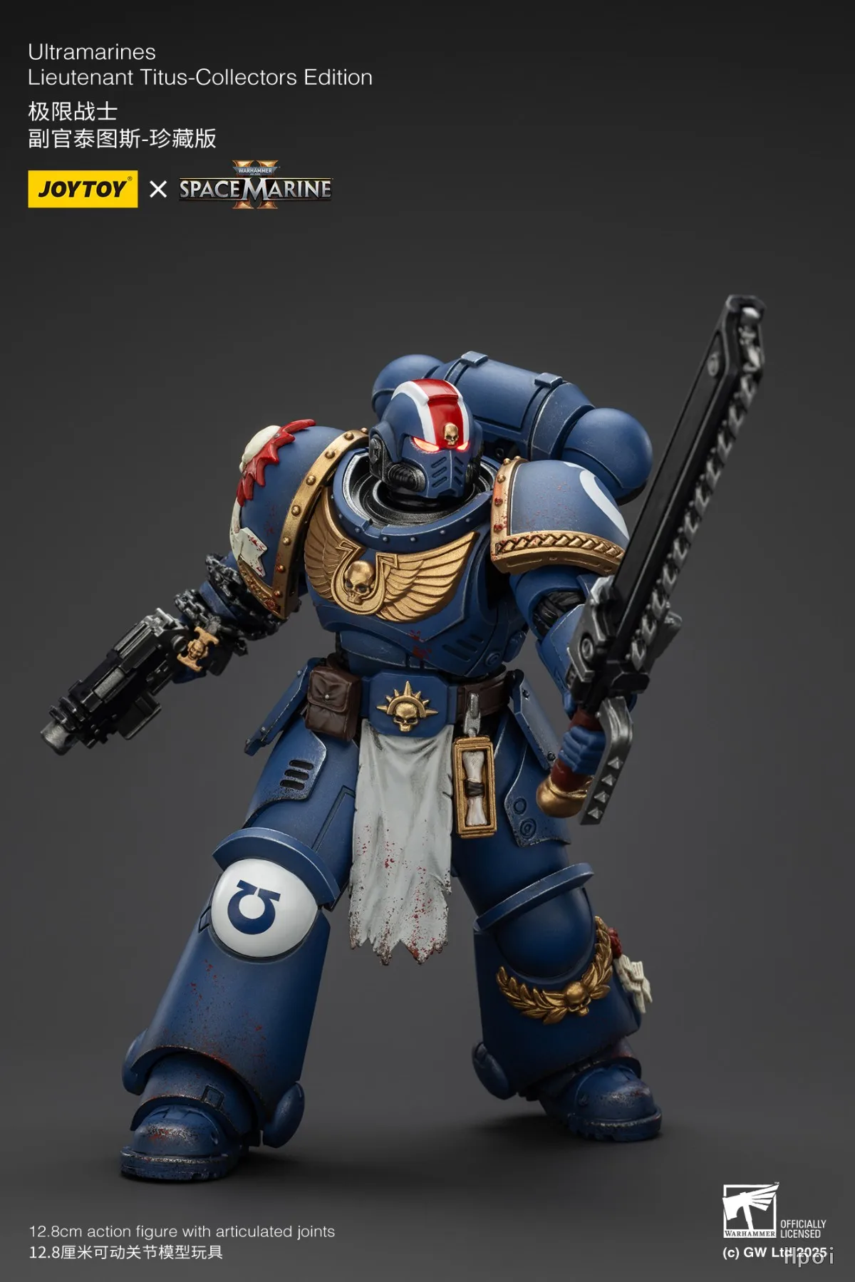 

【SF】JOYTOY Warhammer 40K 1/18 Фигурка Ультрамарин Лейтенант Titus-3 шт. Коллекционное издание Модель Игрушка Подарочная коллекция