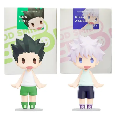 10ซม.Anime Hunter × Hunter Gon FreecssรูปKillua Zoldyckยืนของเล่นตุ๊กตารูปAction PVCเดสก์ท็อปเครื่องประดับของขวัญ