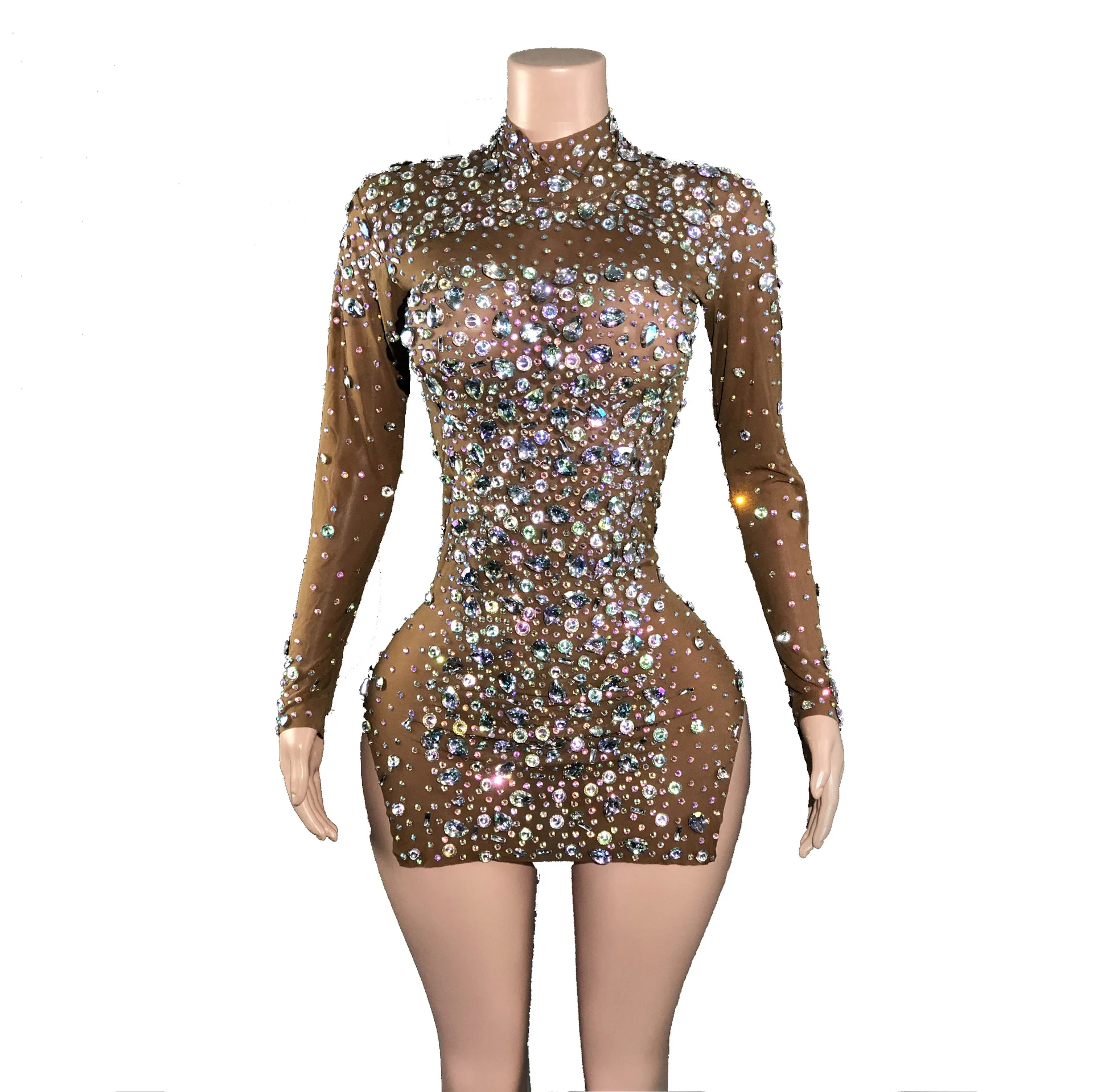 Brilhante preto diamante cristal noite vestido de aniversário festa de casamento banquete vestido hip envoltório vestido corte elegantes noche