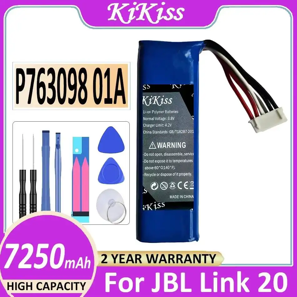 

Высокоэффективная сменная батарея премиум-класса 7250 мАч для колонки JBL Link 20 P763098 01A