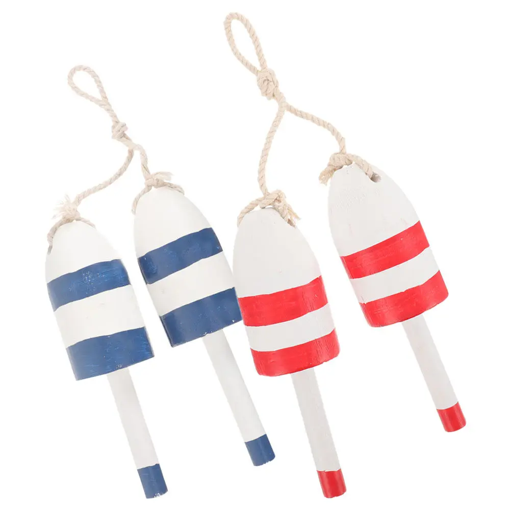 Nautical Wall Decor 2 Piece Vintage Light Blue Fishing Float Buoy Set for Beach Coastal Living Room Bedroom