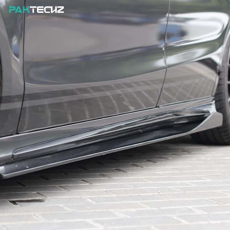 

Paktechz Dry Carbon Fiber Parts Bodykit Side Skirt for Mercedes Benz C117 W117 CLA45 CLA220 CLA250 CLA260 2013 - 2018