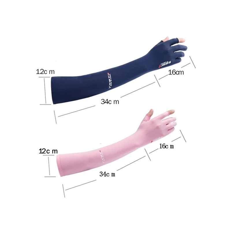 UV Solar Arm Sleeves Men Cycling Gloves Hand Long Sleeves Driving Arm Cover Summer Woman Cool Muff Sun Protection Motorcyclist