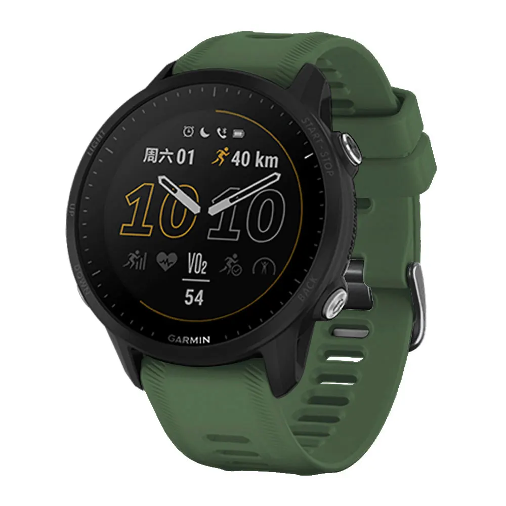 Correas de reloj oficiales para Garmin Forerunner 955, pulsera de silicona de 22mm para reloj Forerunner 945 935 745 Fenix 5 6, correa