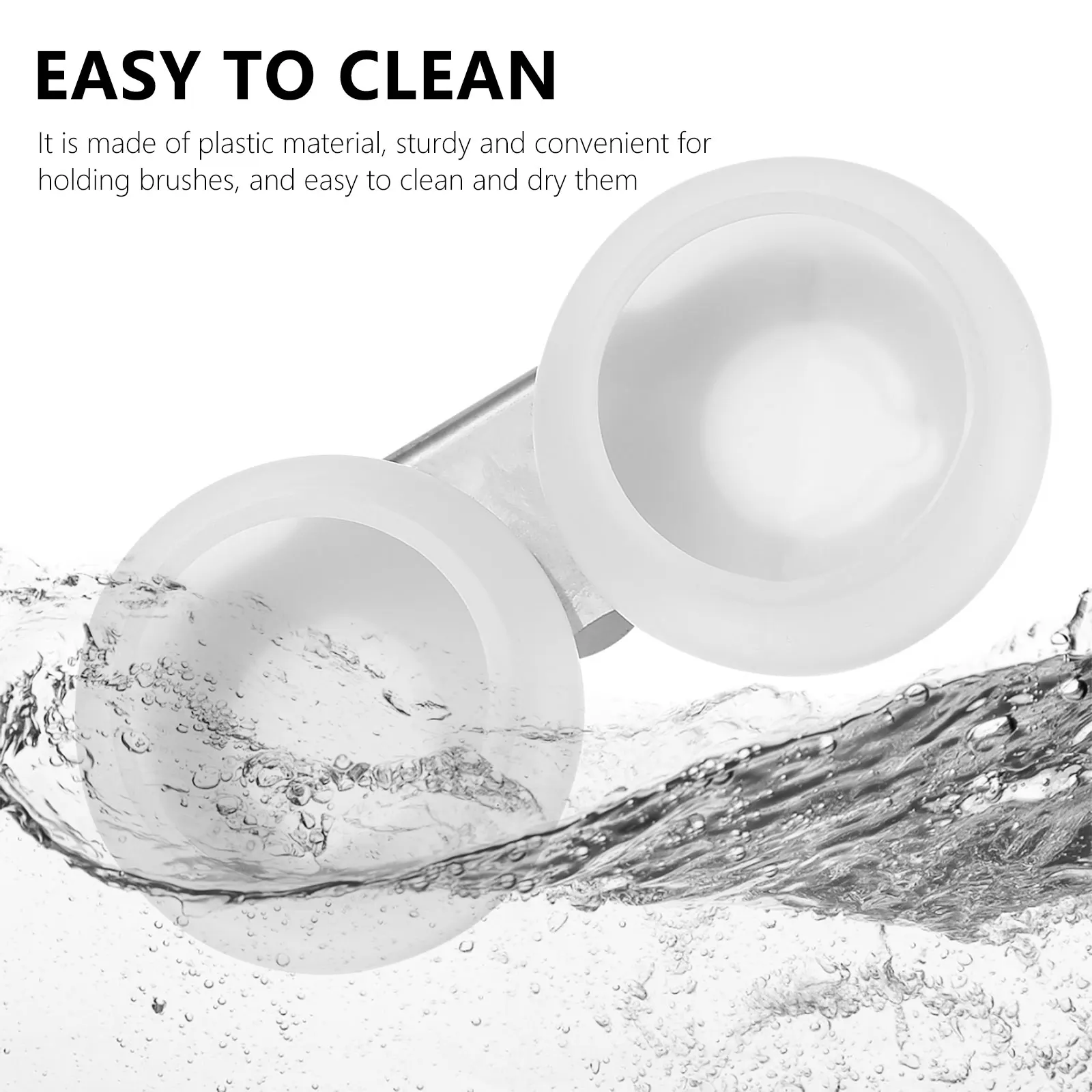 

Double Port Oil Pot Painting Brush Organizer Can Reduction Tool Plastic Supplies