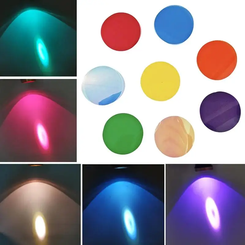 5/10pcs Self-Adhesive Color-Changing Film For Lights Warm Light Ambiance Lamp Replacement Sheets 74mm Light Stickers DIY Ambient