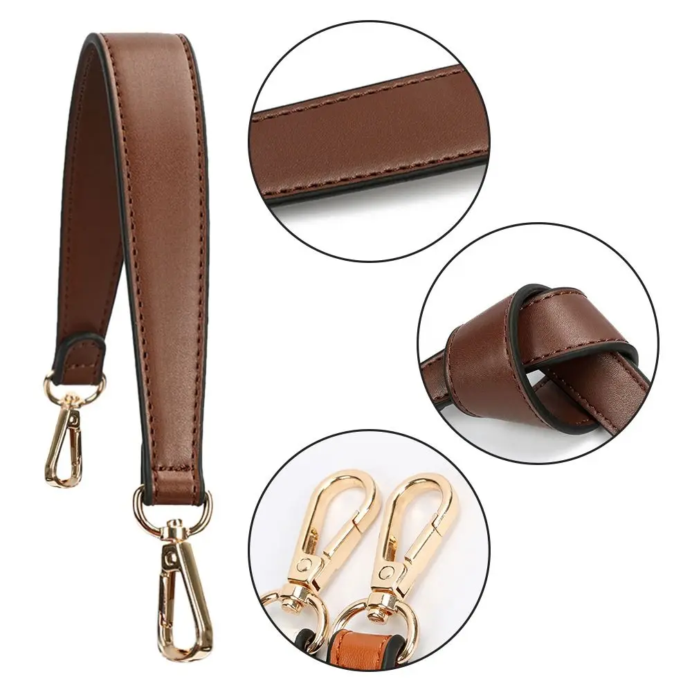 Leather Handbags Bag Strap Bag Belt Band For Handbag Short Bag Strap Purse Strap Golden Buckle Replacement