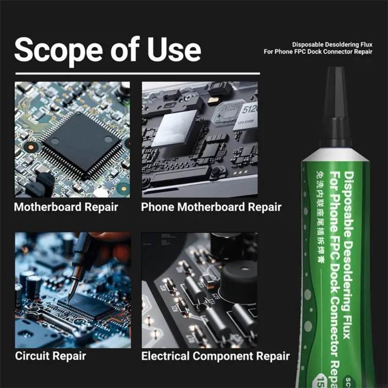 High Adhesion Needle Tube Welding Pastes Fit for Electronics Repair Including Computer Motherboards And Phone Components F19E