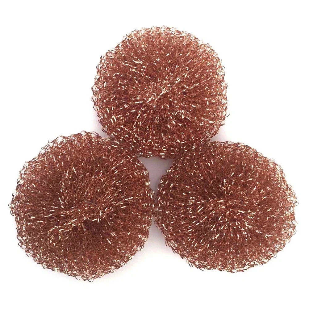 3pcs Desoldering Cleaning Ball Soldering Iron Tip Cleaning Nozzle Cleaning Sponge Copper Wire Cleaner Ball