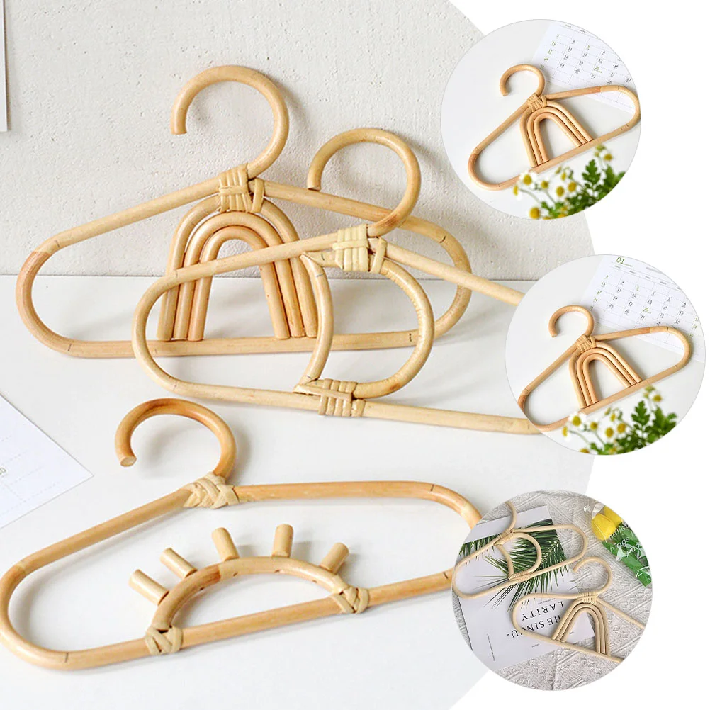 

Children Hanger Clothing Hangers Baby Foldable Rattan Coat Infant Clothes Kids Rack Metal Newborn