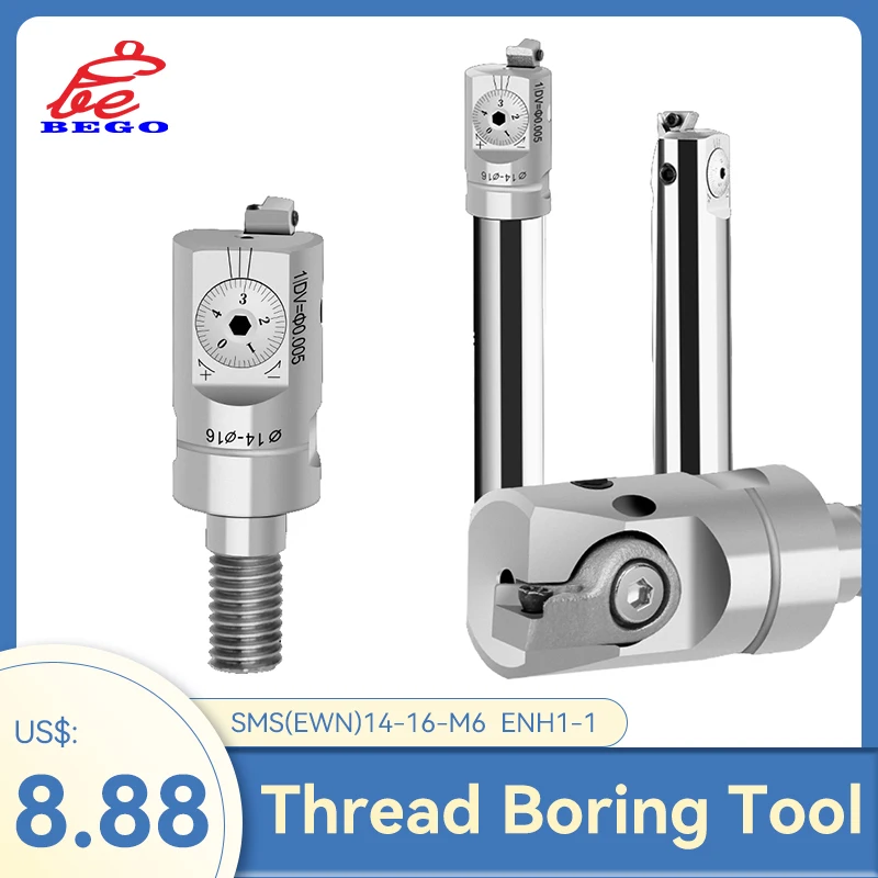 Thread Boring Tool EWN SMS fine-tuning fine boring thread tool boring tool ENH M6 M8 M10 M12 boring drilling fine boring head