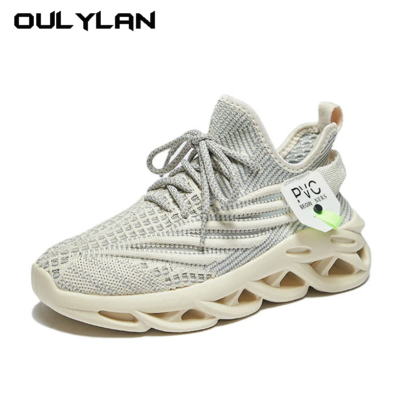 Girls new 2024 Student sneakers Women's flying woven shoes H8080 Casual shoes Breathable running shoes Summer knit shoes