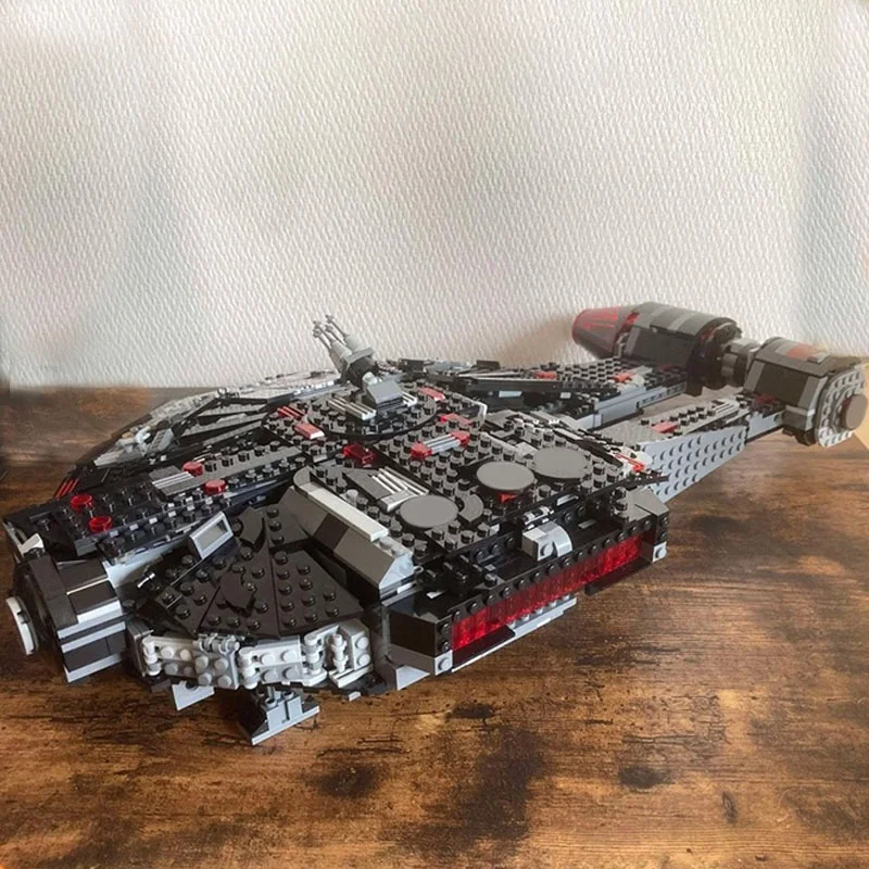 1400pcs MOC Dark Outrider Shadows The Empire Star Battle Model Building Blocks Assemble Toy DIY Christmas Gift Idea Brick Kids