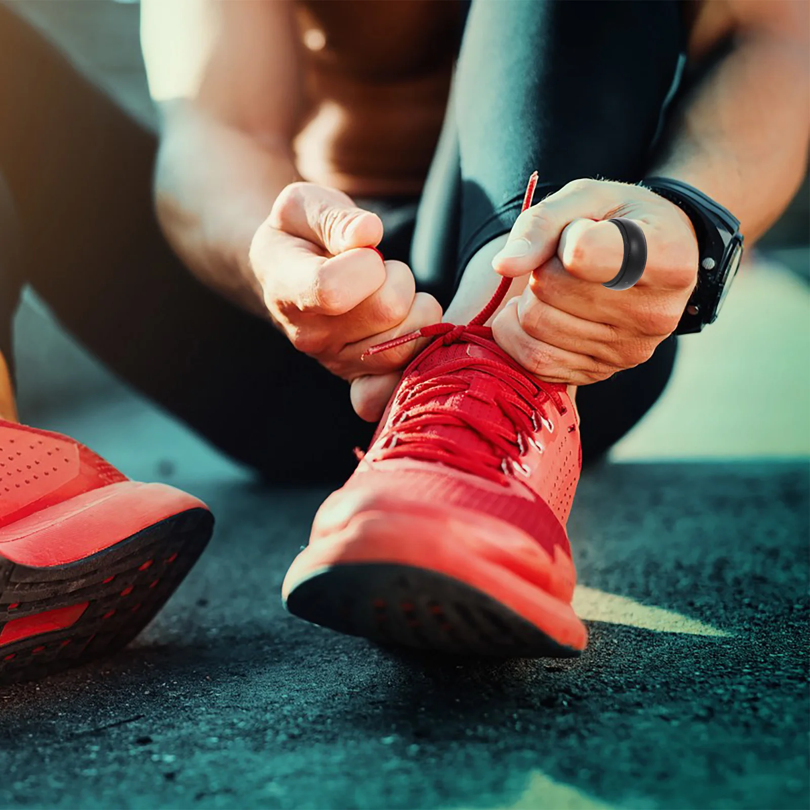 

4 Pcs Bracket Sports Ring Man Black Workout Rings for Men Silica Gel Finger Protectors