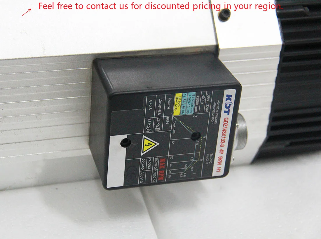 

ER32 9000w High Speed High Frequency ATC Electric AC Spindle Motor