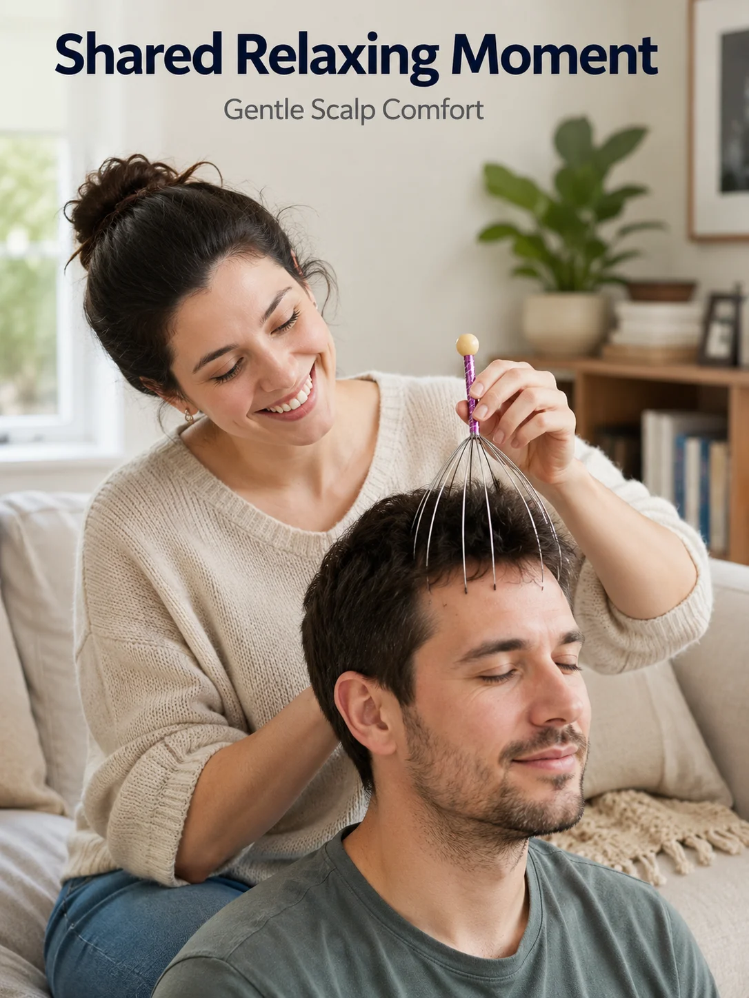 ハンドヘルド頭皮マッサージ器、柔軟な金属ワイヤーと滑らかな丸 - Hair Care Tips のレビューと価格