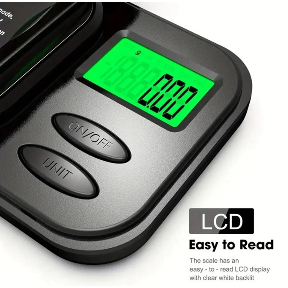Portable 0.01g Electronic Scale 500g Capacity For Multi Unit LCD Display For Gold Jewelry Weighing And Business Industrial Tool