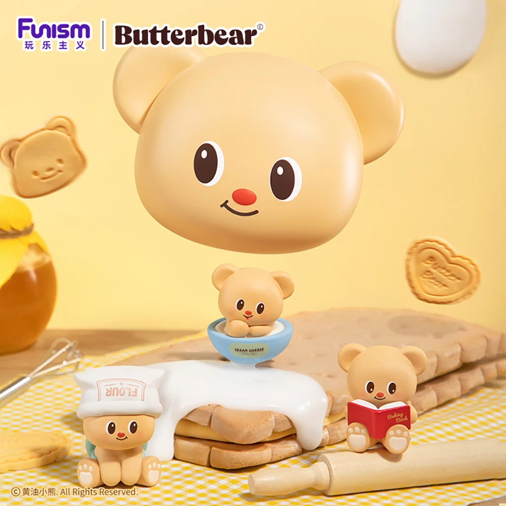 New Funism Butter Bear Baking Expert Series Mini Blind Box Exquisite Q-version Novel Characters Model Toys Kids Birthday Gifts