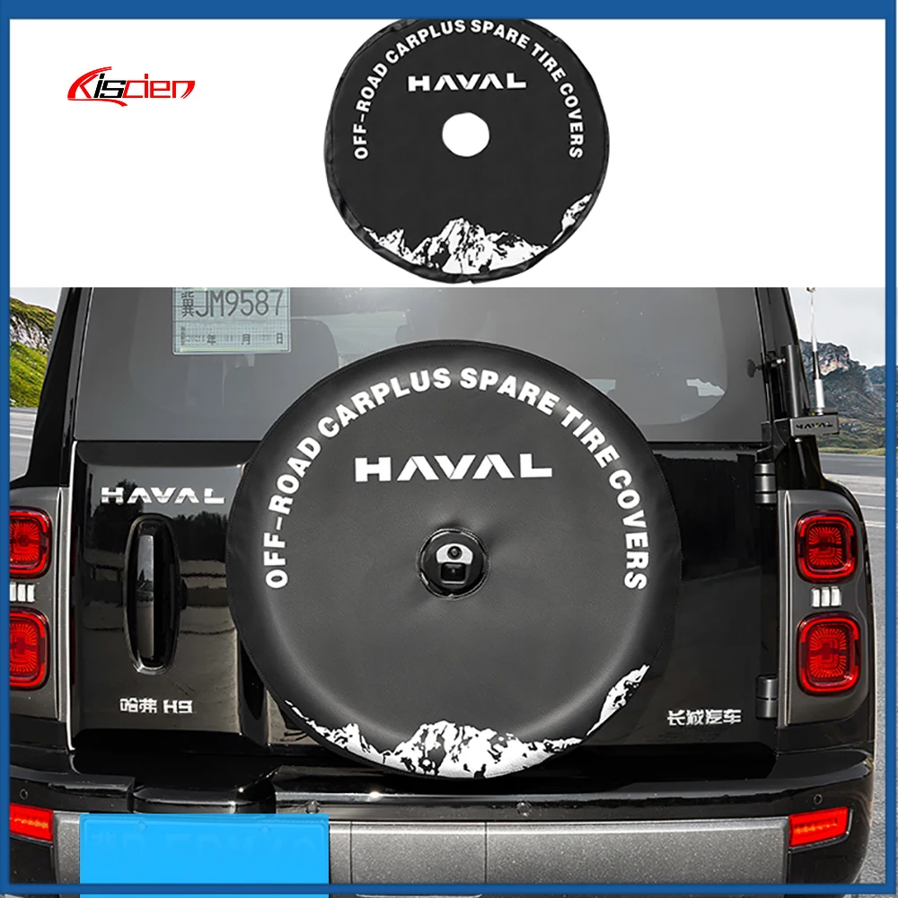 

Backup Tire Leather Cover Fit For Haval H9 2nd 2024 2025 Car Tire Protective Cover Exterior Modification Accessories