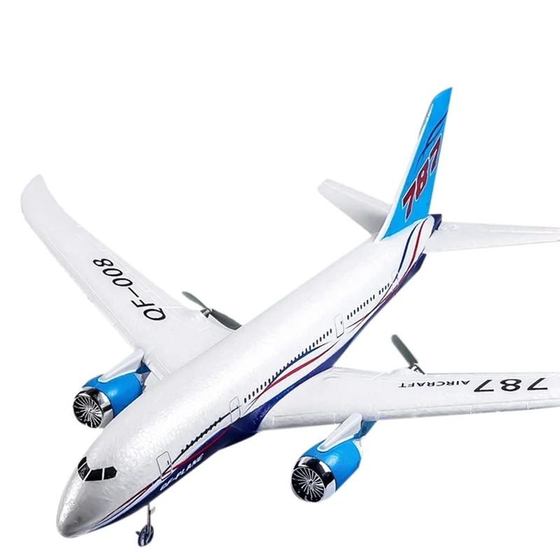 Boeing 787 Glider Model 2.4G Electric Remote Control Three-Channel Fixed Wing Aircraft Airplane Toy Model For Kids-Red Durable