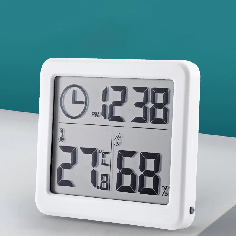 1Pcs Simple Smart Home Electronic Digital Temperature and Humidity Meter Household Indoor Thermometer and Humidity Meter