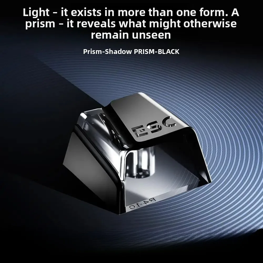 Prism Shine-Through Keycaps Custom Double-Shot Cherry Profile for MX Magnetic Switch Wooting Keyboards